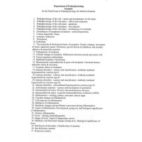 Department of Pathophysiology Synopsis for the Final Exam in Pathophysiology for Medical Students