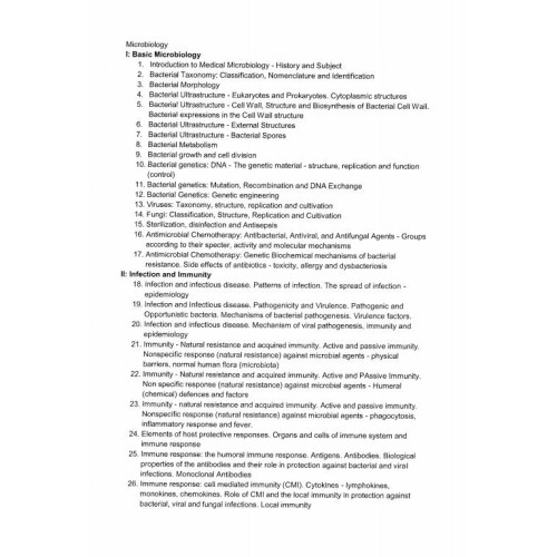 Microbiology Microbiology