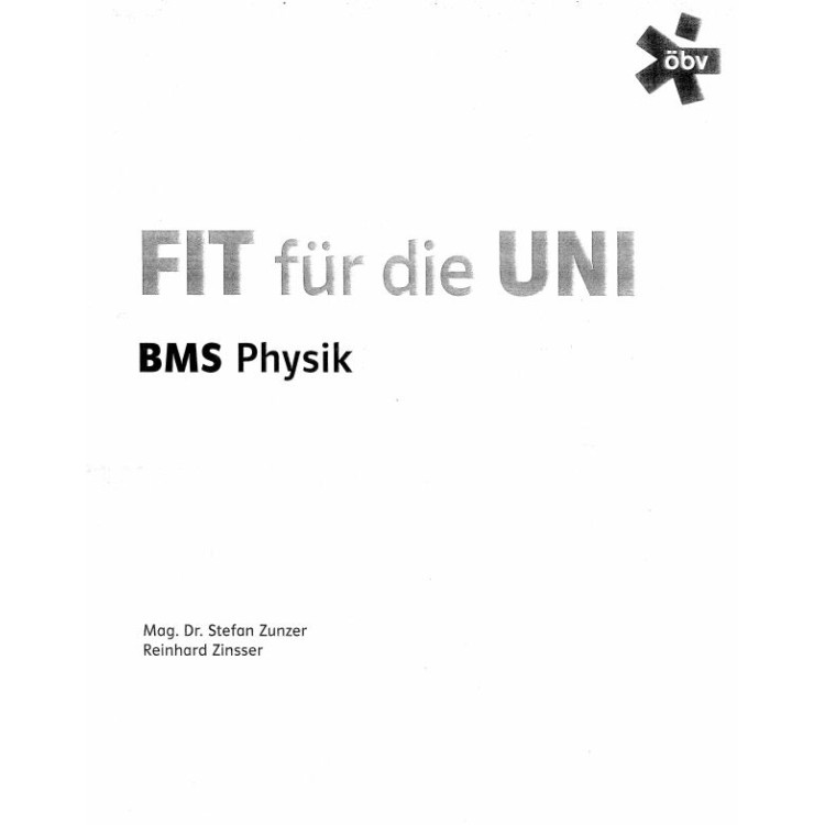 Fit fur die uni BMS physik