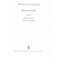 Klavierwerke Band II, Mussorgski