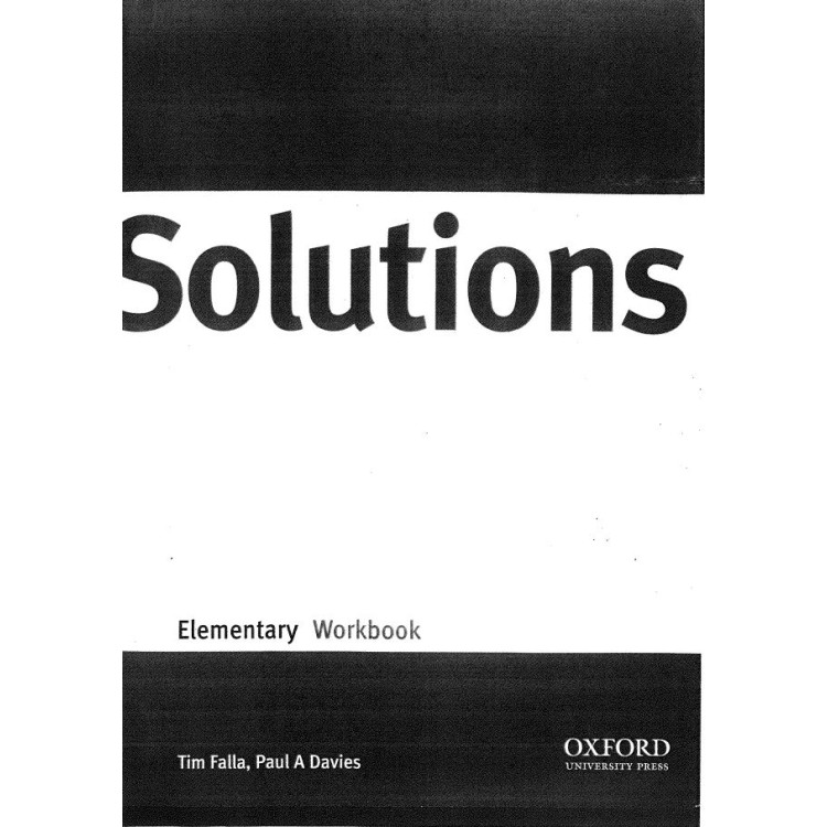 SOLUTIONS - Elementary - WorkBook