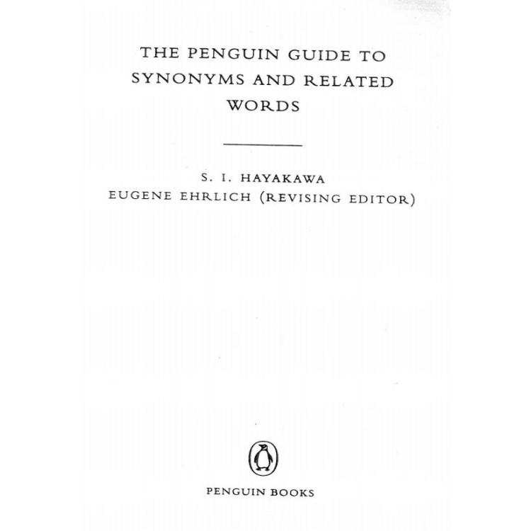 The penguin guide to synonyms and related words