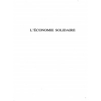 L'economie solidaire L'economie solidaire
