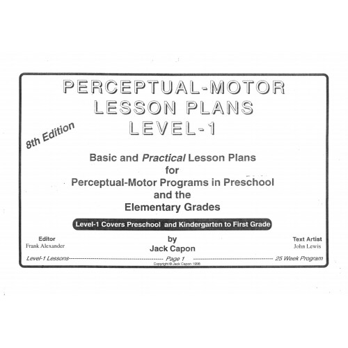 Perceptual - motor lesson plans level -1