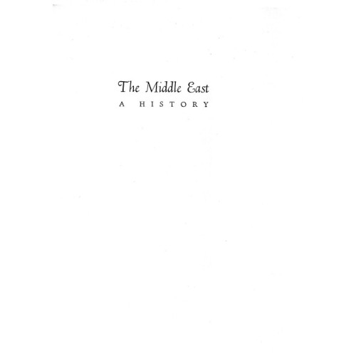 The Middle East A History The Middle East A History
