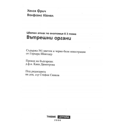 Вътрешни органи Кюнел Фрич Вътрешни органи Кюнел Фрич