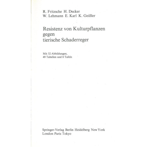 Resistenz von Kulturpflanzen Resistenz von Kulturpflanzen