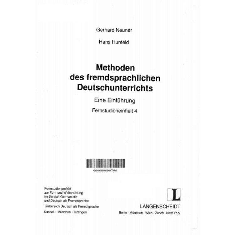 Methoden des fremdsprachlichen Deutschunterrichts