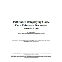 Pathfinder Roleplaying Game Core Reference Document