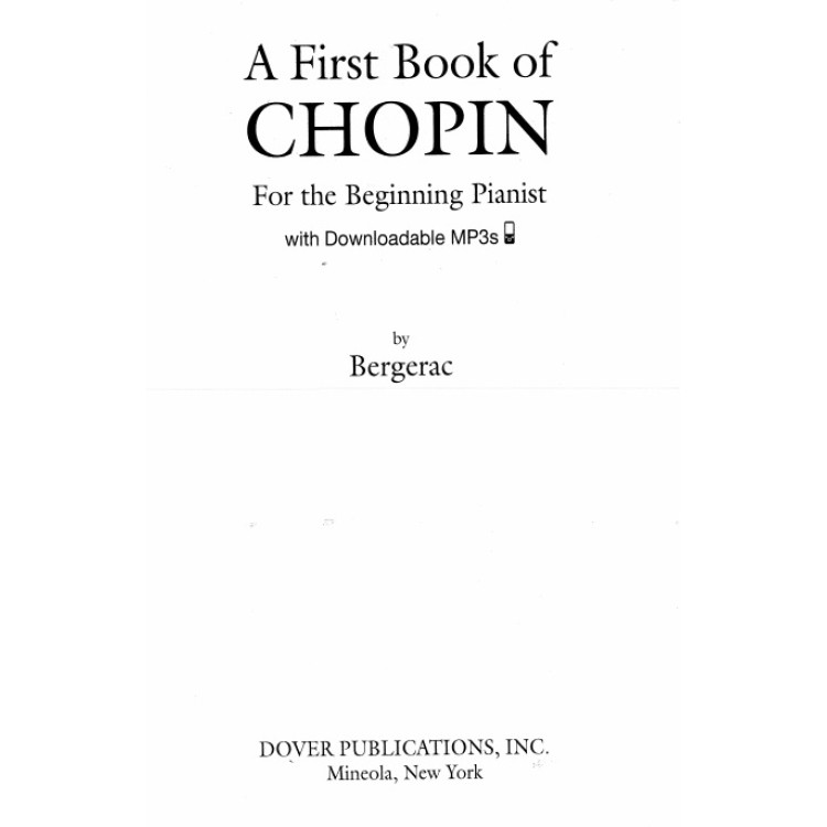 A First Book of Chopin for the Beginning Pianist