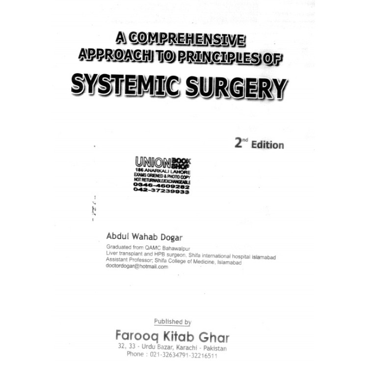 A comprehensive approach to principles of Systemic surgery 2nd edition