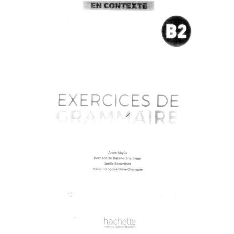 Exercices De B2 Grammaire