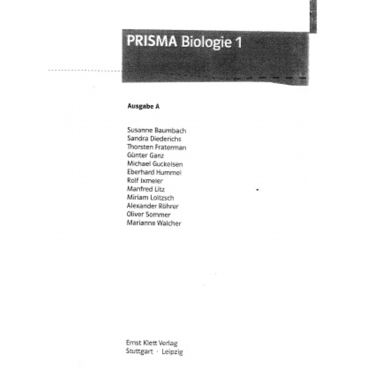 Prisma biologie 1