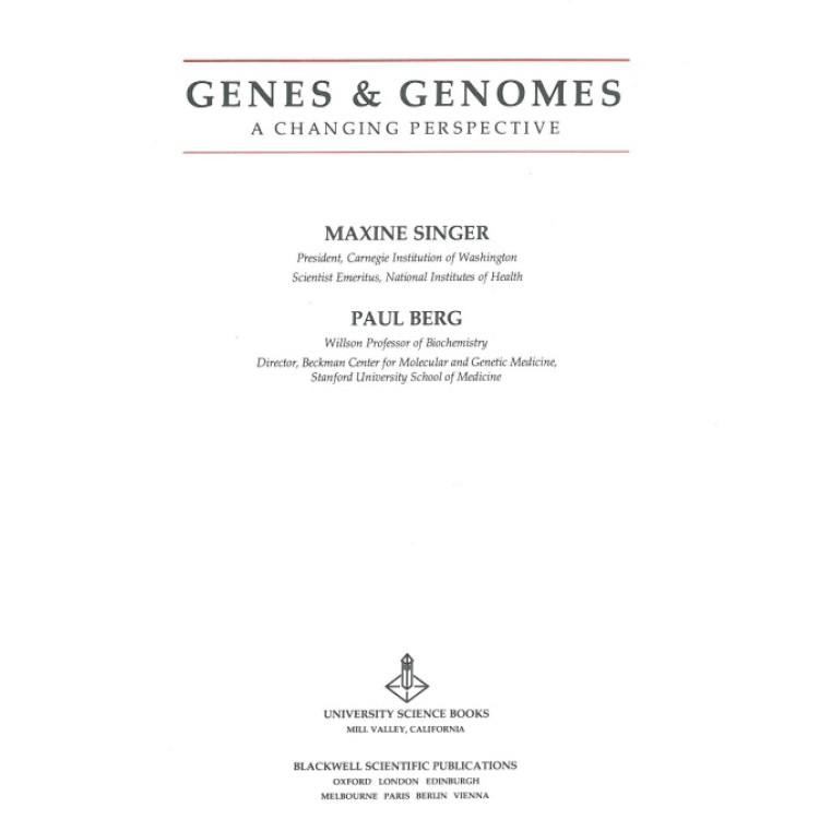Genes Genomes Singer