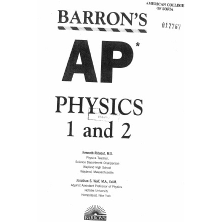 AP physics 1 and 2 barrons