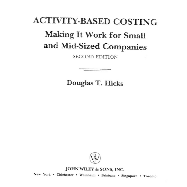Activity based costing