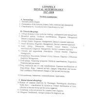 Dental allergology Notes Dental allergology Notes