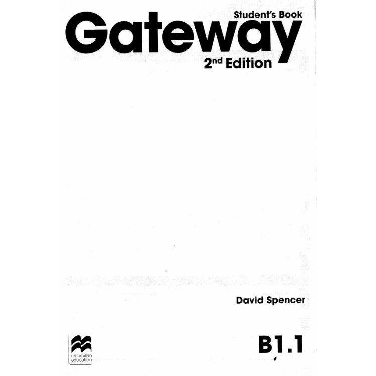 Gateway students book 2nd edition B1.1
