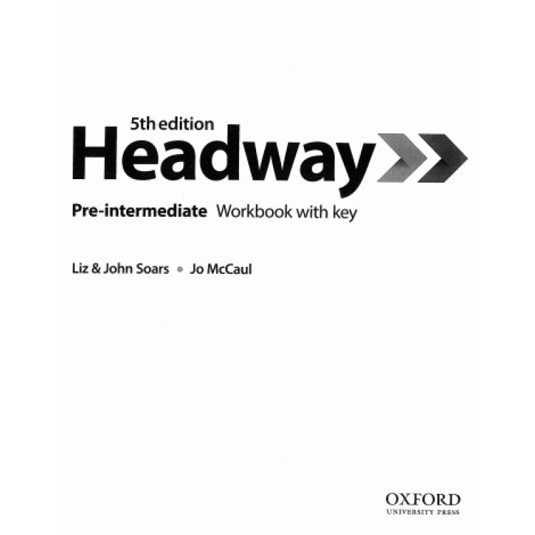 Headway Pre-intermediate Workbook with key 5th edition