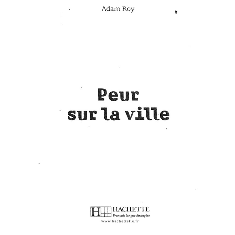 Peur surla ville