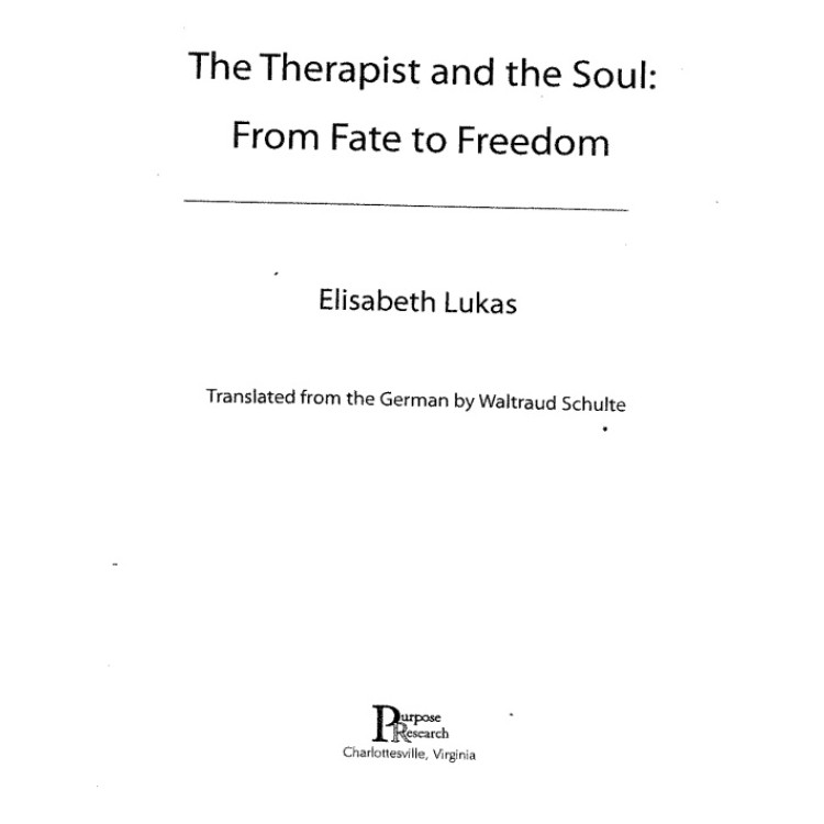 The therapist and the soul from fate to freedom