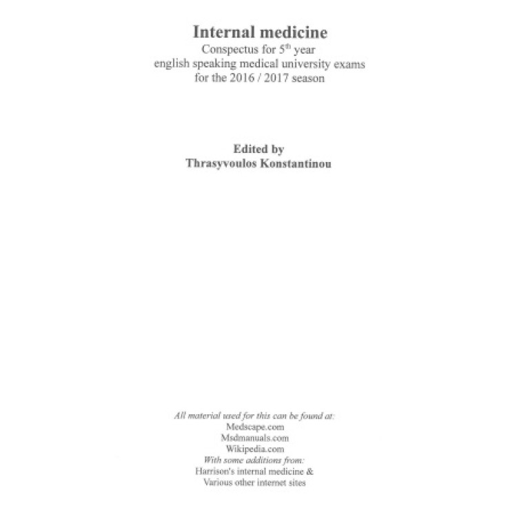 Internal Medicine Conspectus for 5 year 2016-2017 Vol. 2