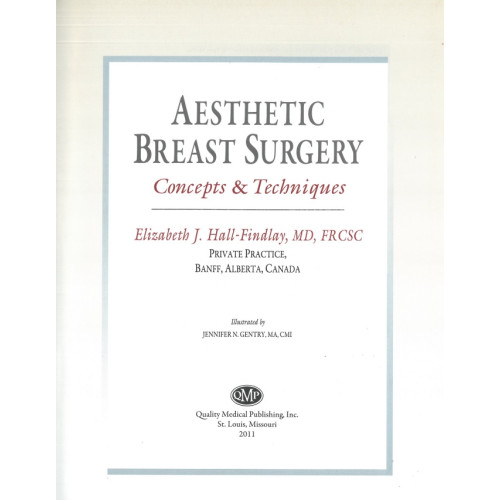 Aesthetic Breast Surgery Concenpts & Techniques, Elizabeth Findlay