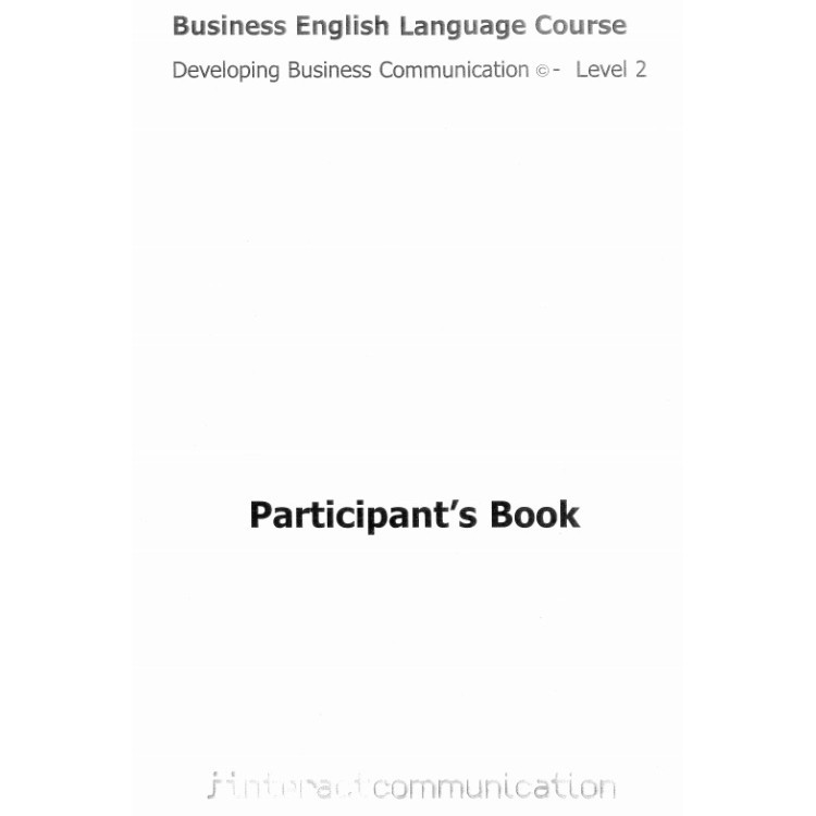 Business english language course participants book level 2