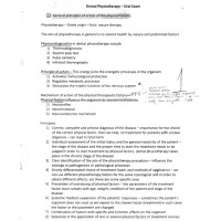 Dental physiotherapy exam notes