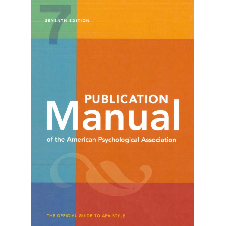 Publication Manual of the American Psychological Association 7th Edition