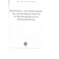Поточна организация на производството в промишленото предприятие Калигоров 