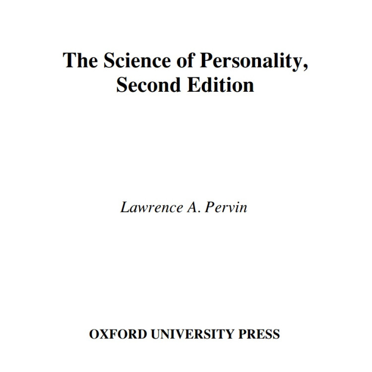 The Science of Personality Second Edition
