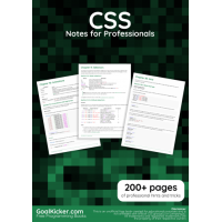 CSS Notes For Professionals