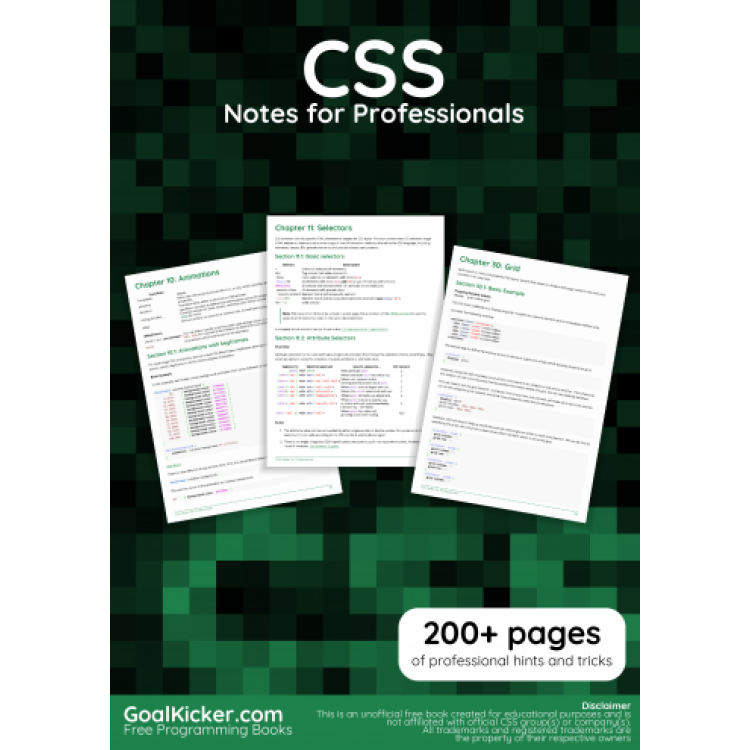 CSS Notes For Professionals