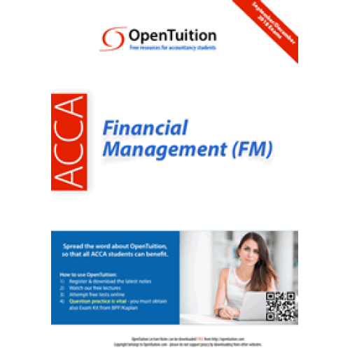 ACCA financial management FM ACCA financial management FM