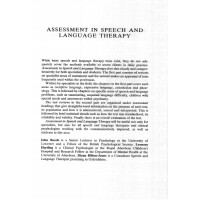 Assessment in speech and language therapy Assessment in speech and language therapy
