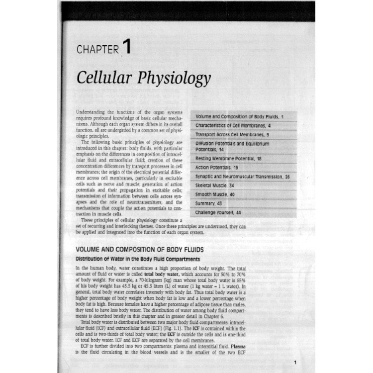 Cellular Physiology