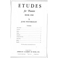 ETUDES for Pianists BOOK ONE