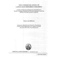 The communication of language impaired children The communication of language impaired children