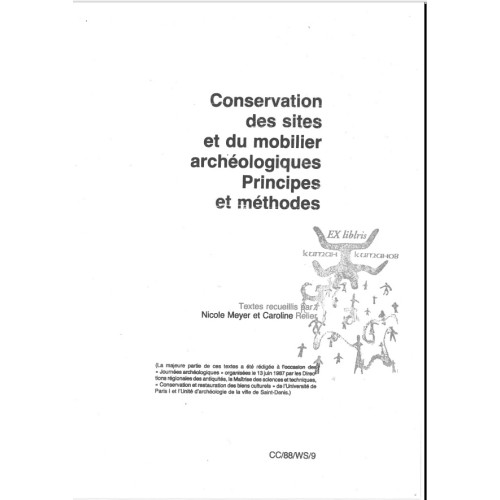 conservation des sites et du mobilier archeologiques principes et methodes conservation des sites et du mobilier archeologiques principes et methodes