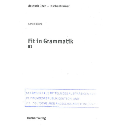 Fit in grammatik B1 Billina Fit in grammatik B1 Billina
