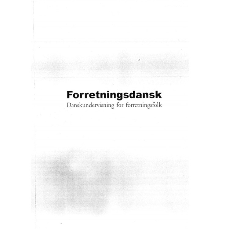 Forretningsdansk Danskundervisning for forretningsfolk Saltzstein