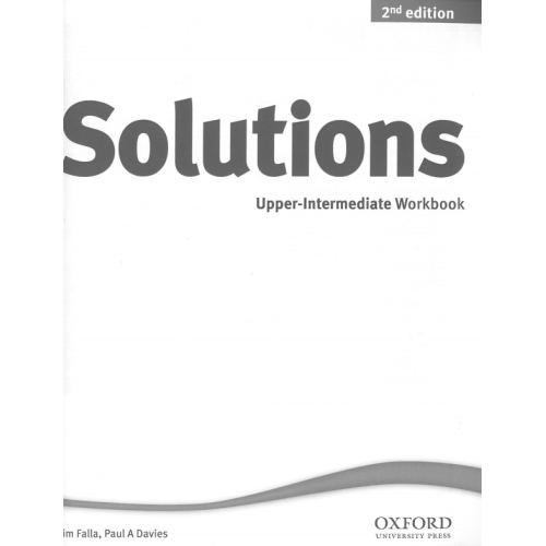 Solutions upper intermediate workbook 2edition Falla