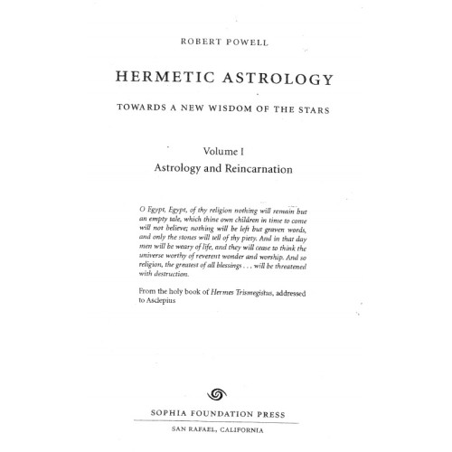 Hermetic Astrology Volume 1 Hermetic Astrology Volume 1