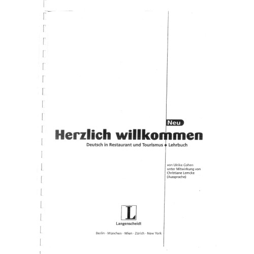 Herzlich willkommen deutsch in restaurant int tourism lehrbuch Herzlich willkommen deutsch in restaurant int tourism lehrbuch