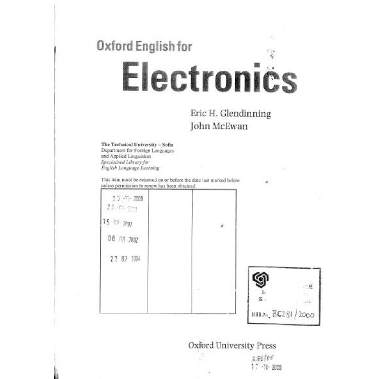 Oxford english for electronics