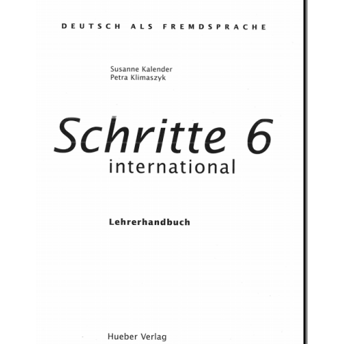 Schritte internAtional 6, Lehrerhandbuch