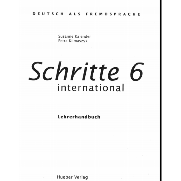 Schritte internAtional 6, Lehrerhandbuch
