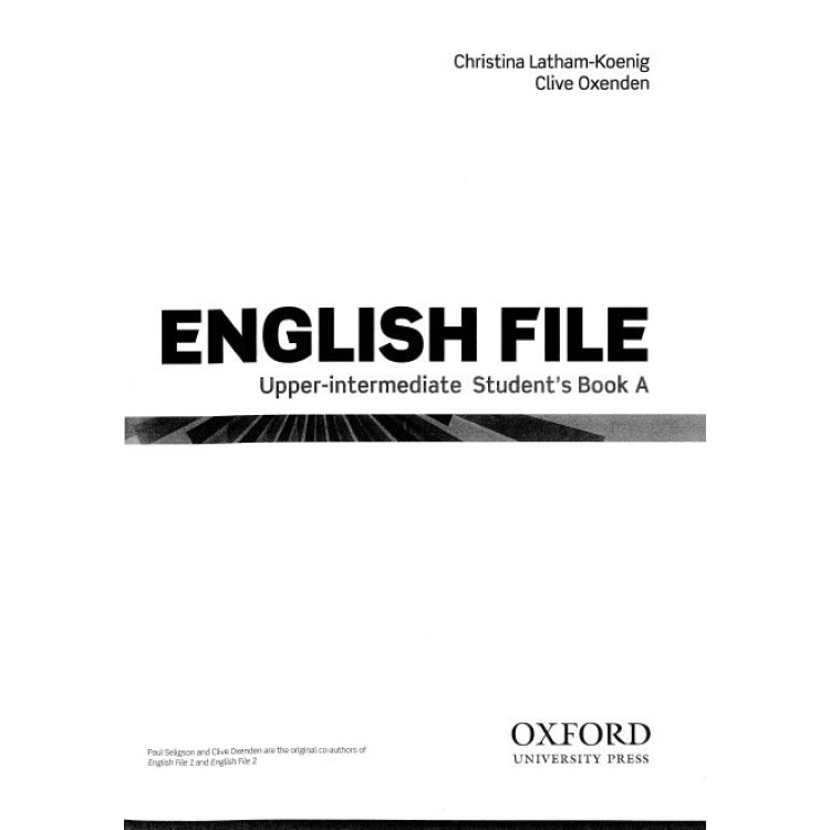 English File Upper - inttermediate Student's Book and Work Book