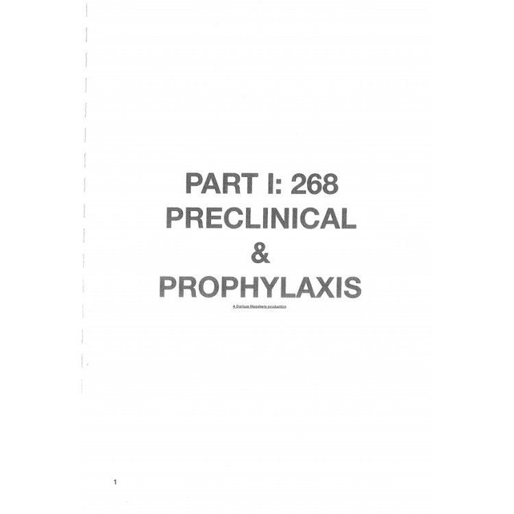 Part I 258 Preclinical & Prophylaxis